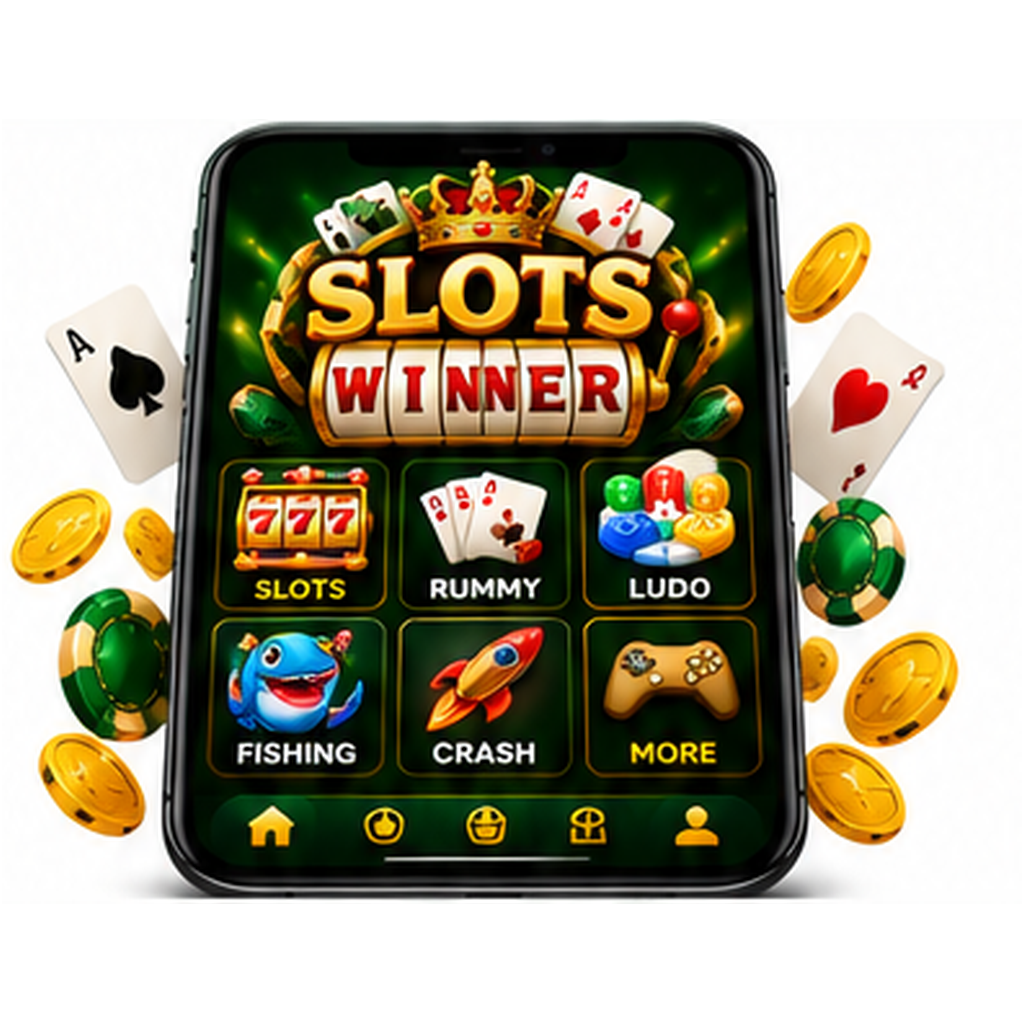 AI-generated Slots Winner phone mockup, not a verified app screenshot