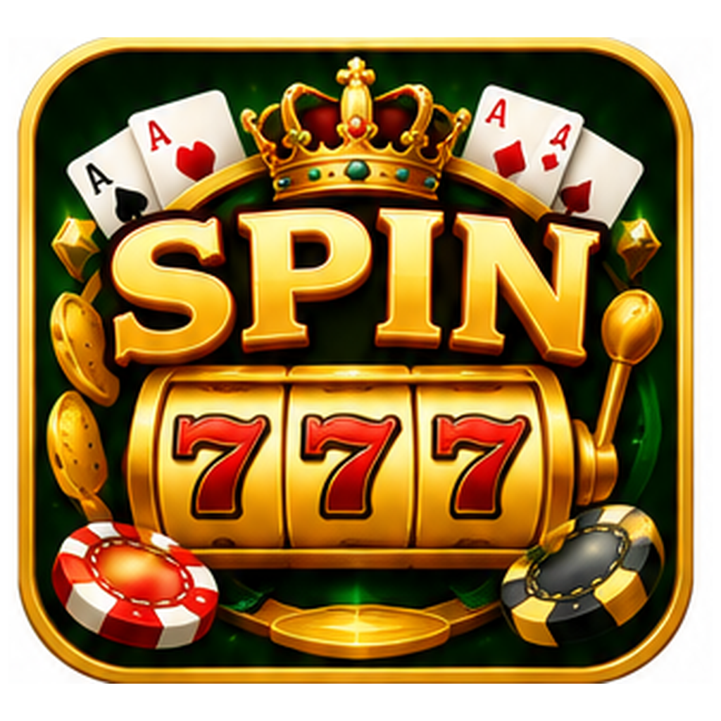 AI-generated Spin 777 logo concept, not an authenticated official logo
