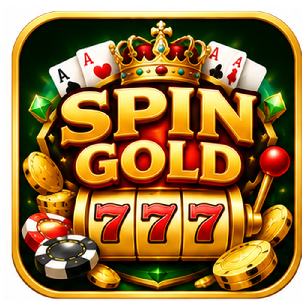 AI-generated Spin Gold logo concept, not an authenticated official logo