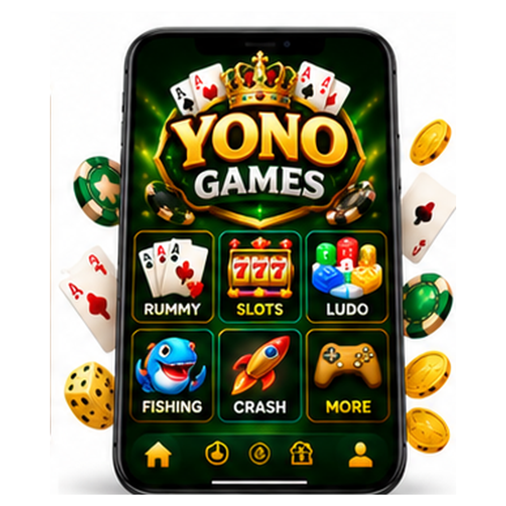 Illustrative AI-generated Youono Game smartphone mockup, not a real APK screenshot