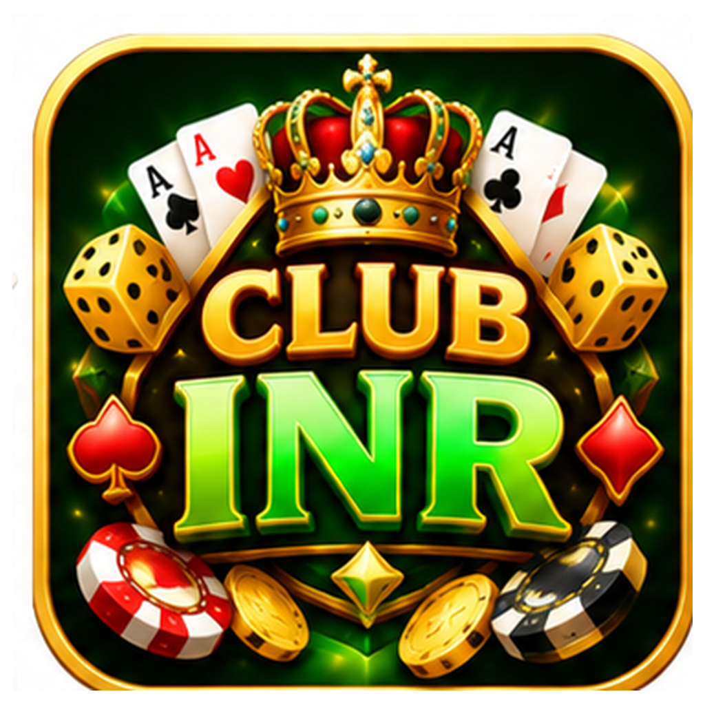 AI-generated Club INR logo concept, not an authenticated official logo