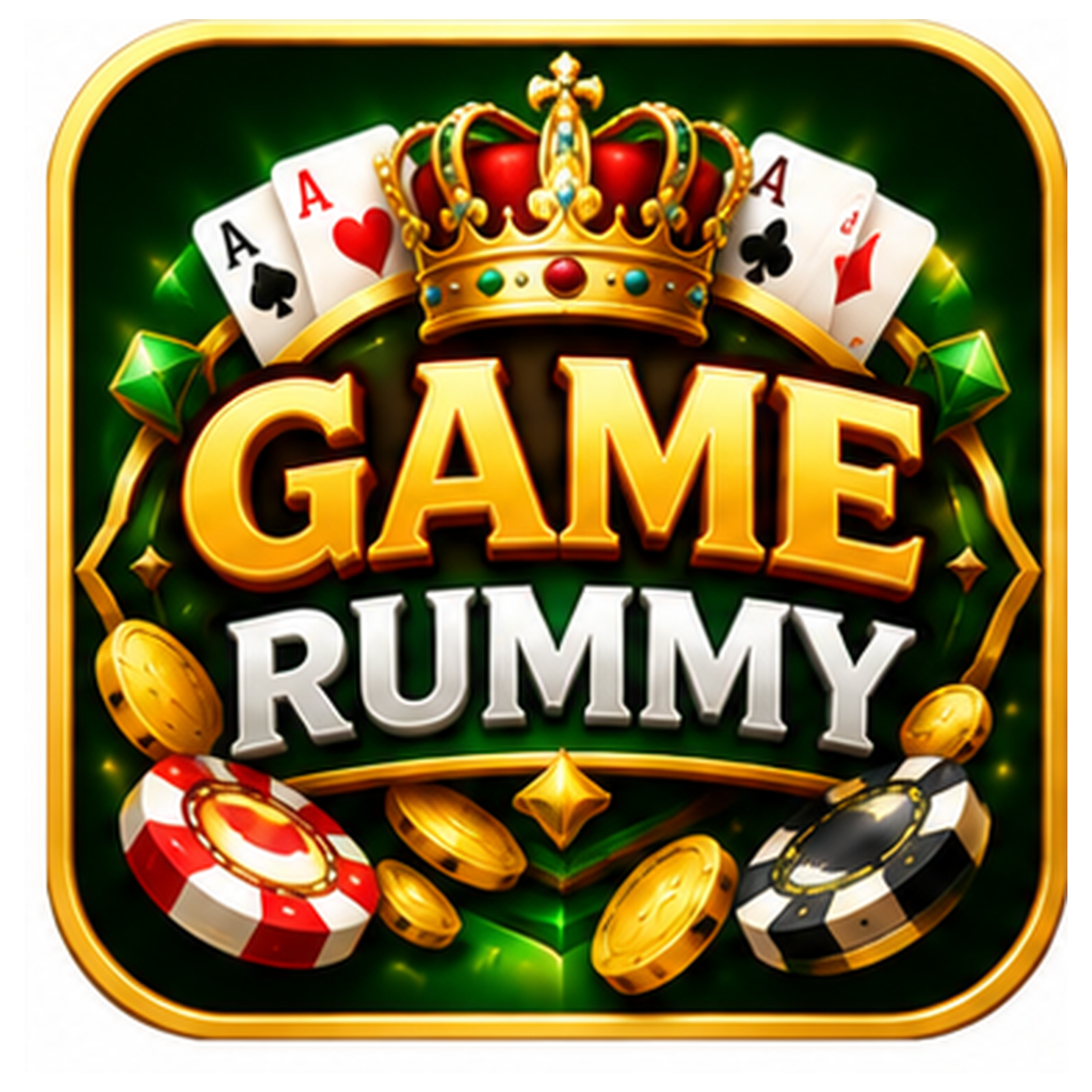 AI-generated Game Rummy logo concept, not an authenticated official logo